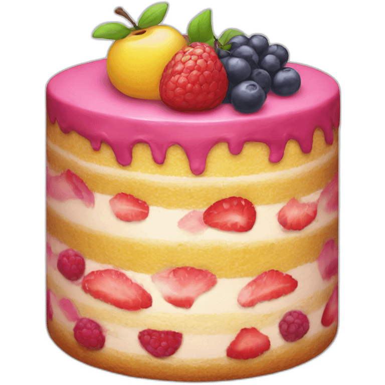 fruity cake emoji