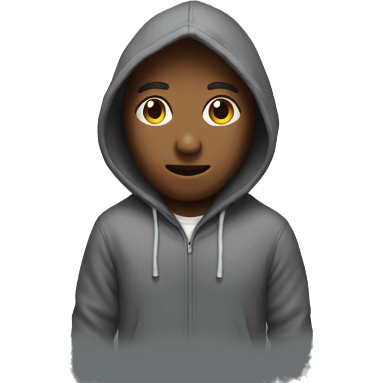 Doh wearing a hoodie emoji