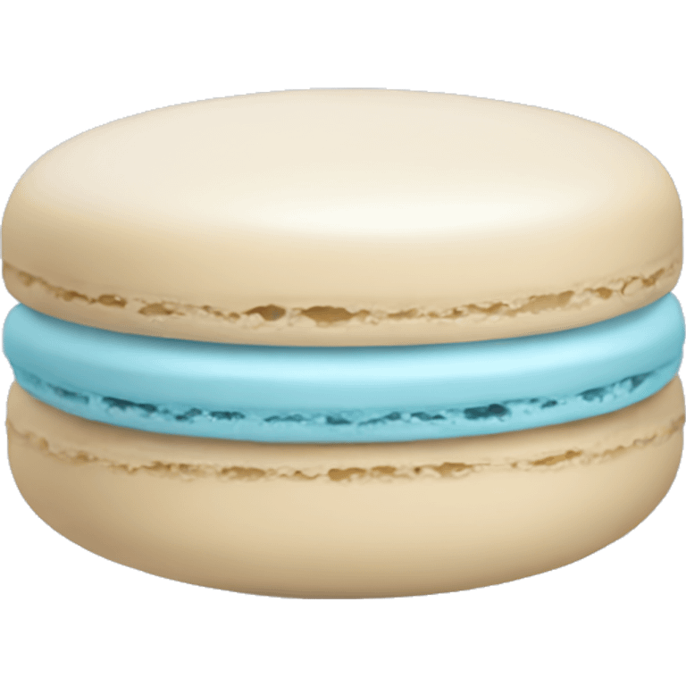 pale blue macaron emoji