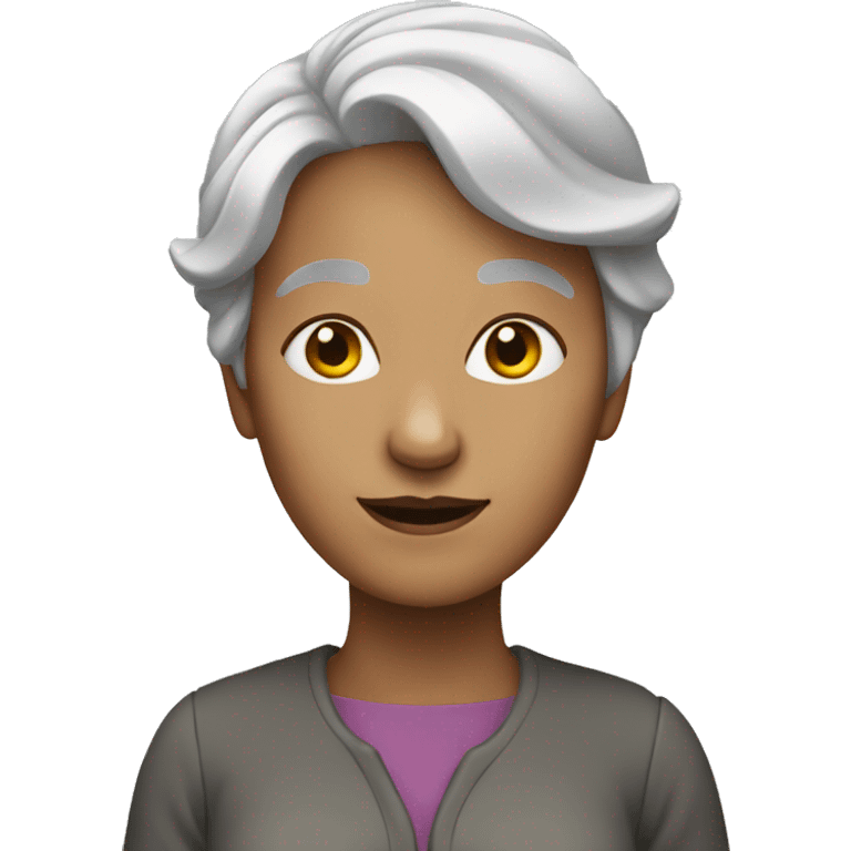 grey hair lady full body emoji