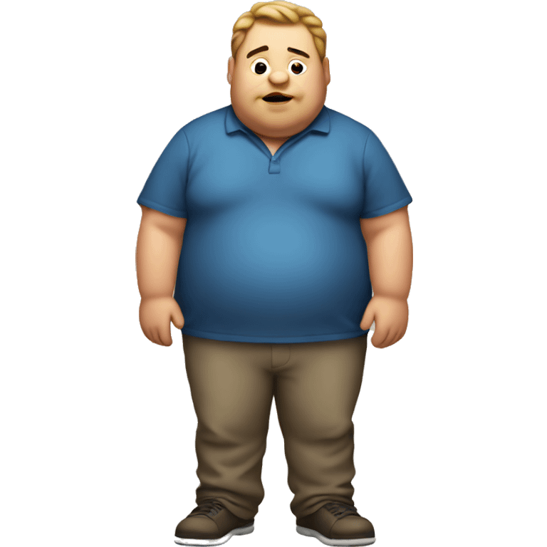 Fat guy emoji