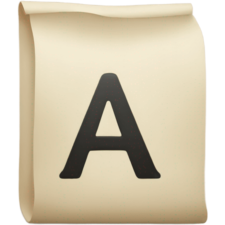 Letter A emoji