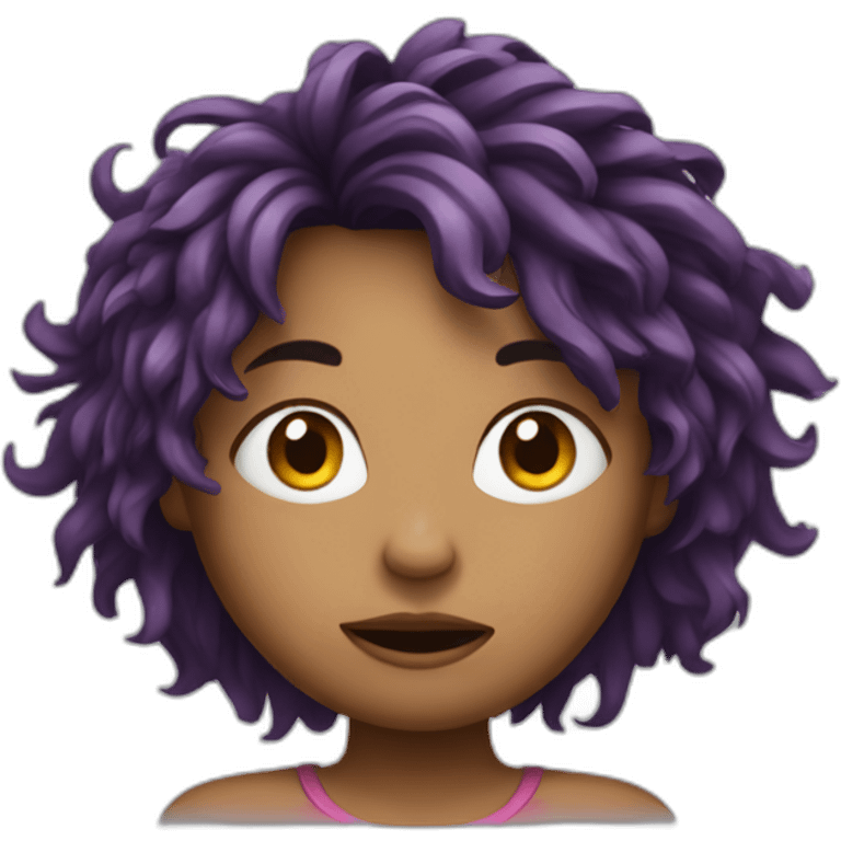 disheveled girl berry emoji