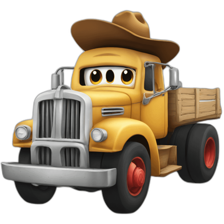 cowboy truck emoji