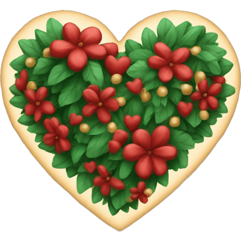 Heart emoji but Christmas theme  emoji