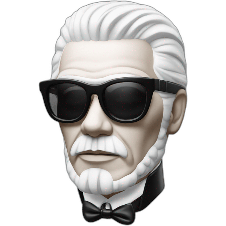 Buste Karl Lagerfeld emoji