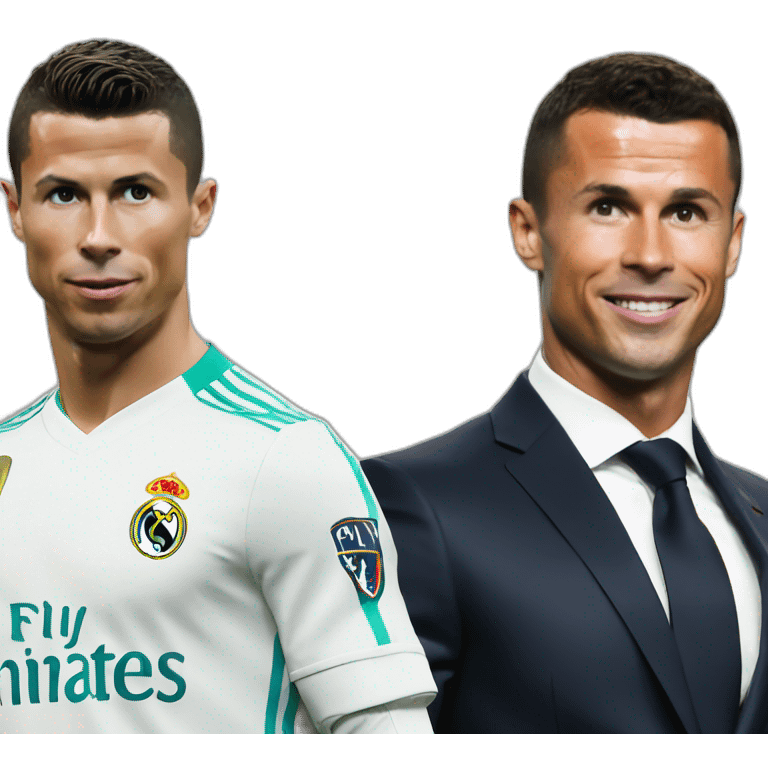 Ronaldo sur Macron emoji