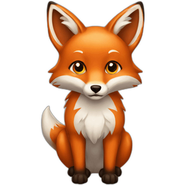 A fox emoji