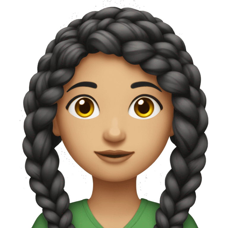 Environmentalist pakistani braid girl emoji