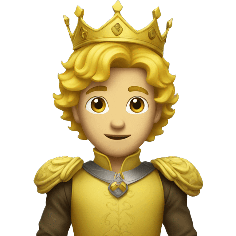 standing yellow prince emoji