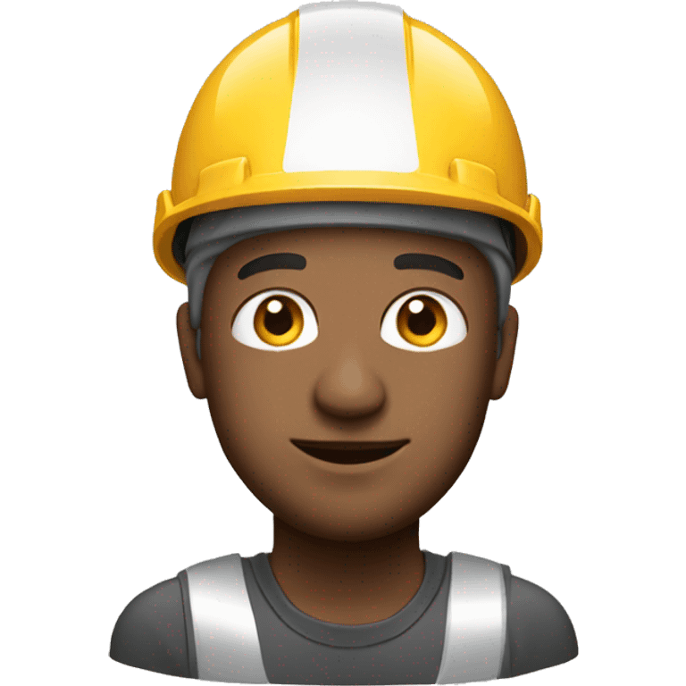 photorealistic man with a construction helmet  emoji