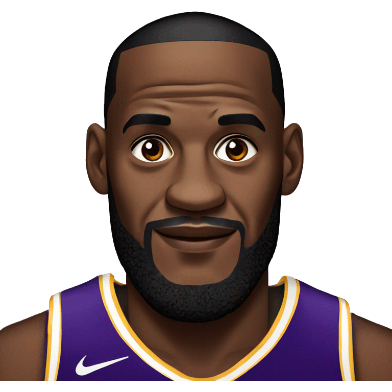 Lebron James in a laker jersey emoji