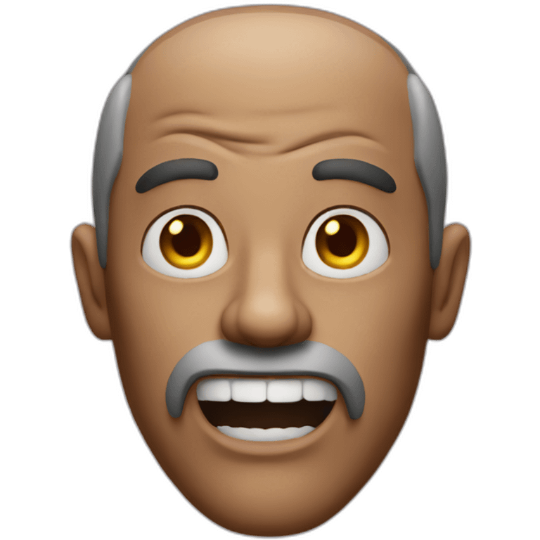 Scary man emoji