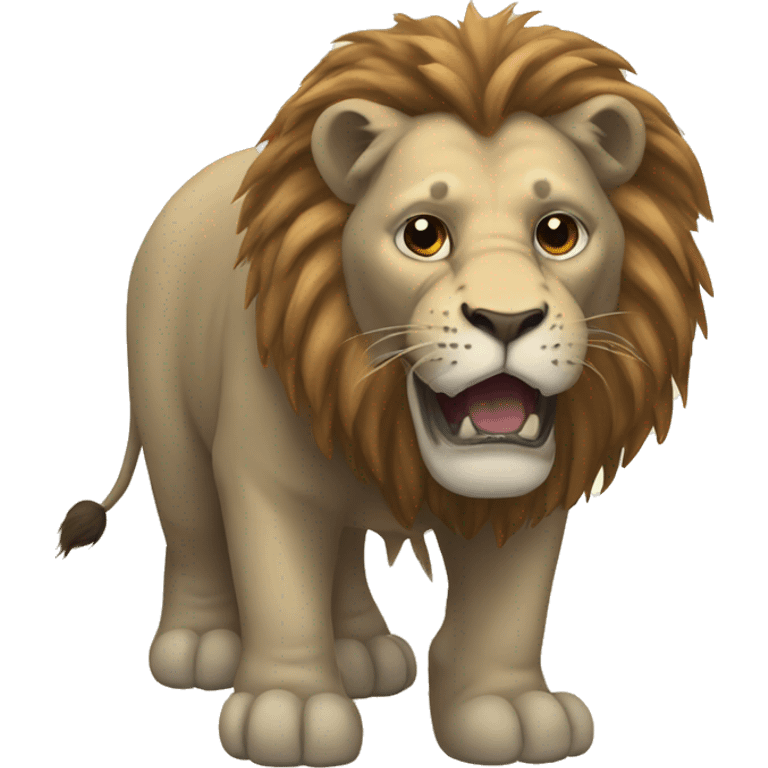 hybrid lion and  elephant  emoji