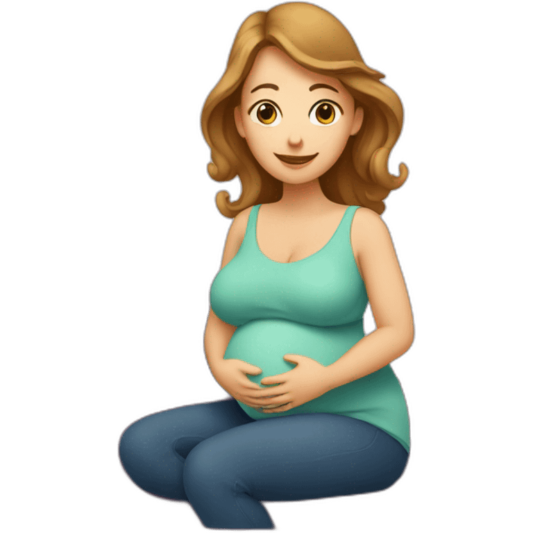 Pregnant lady logo emoji