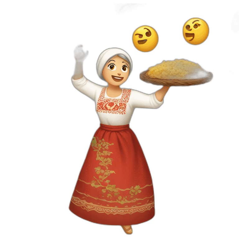 slavic mom dancing for food emoji