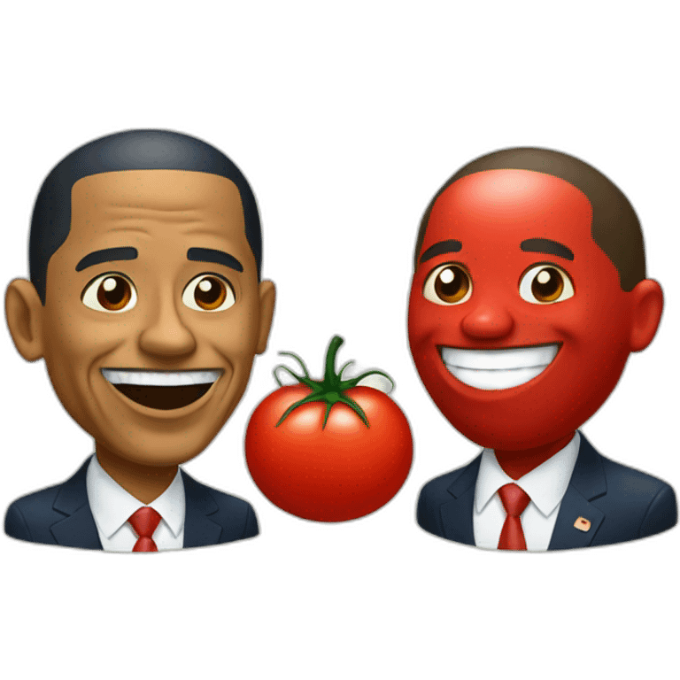 obama and tomato emoji