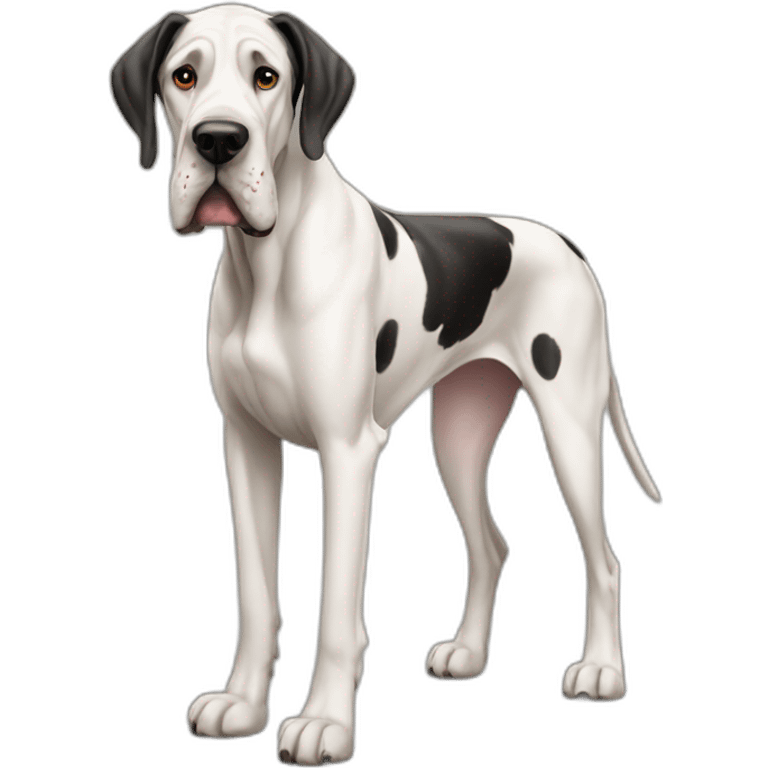 Dog great dane full-height emoji