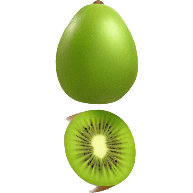 3D kiwi fruit  emoji