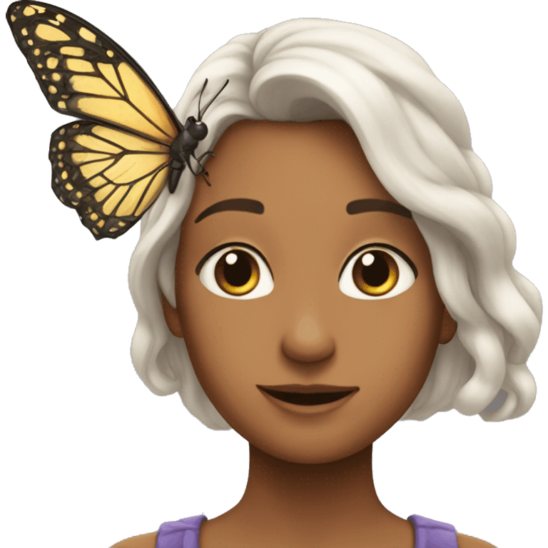 Una mariposa emoji