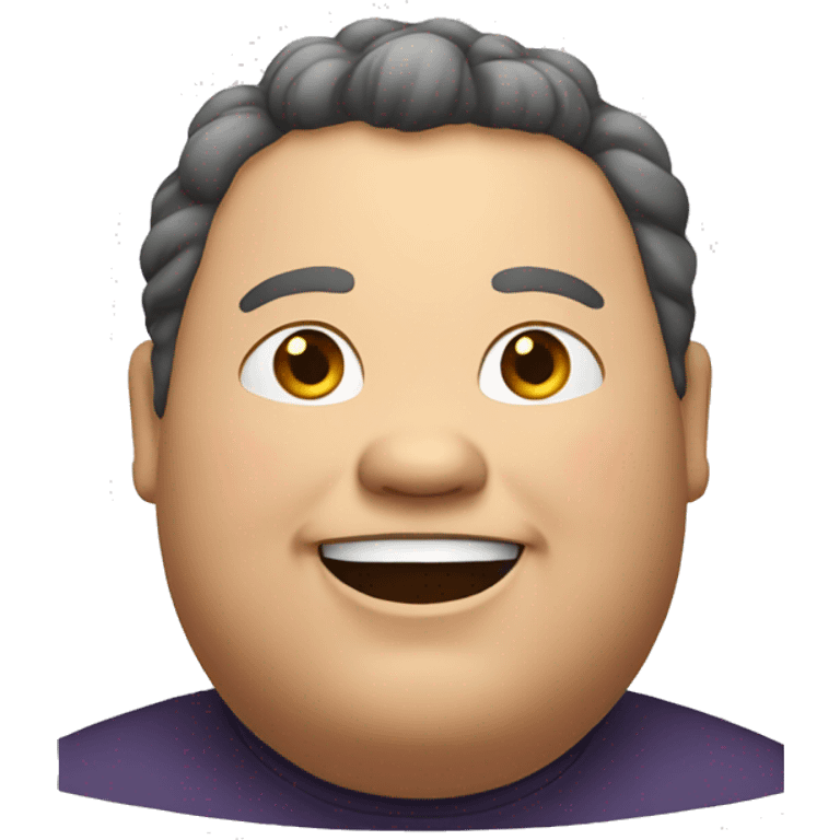 Fat happy man emoji