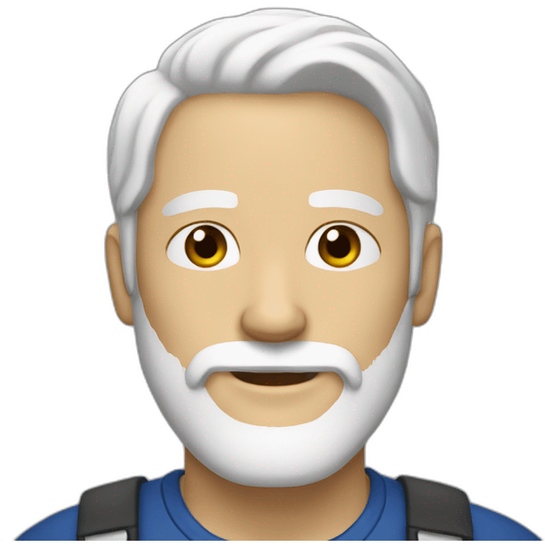 guy-with-white-hair and white beard emoji