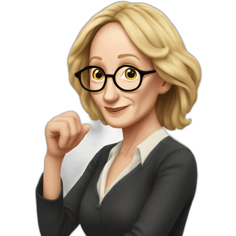 J.K.Rowling qui dab emoji