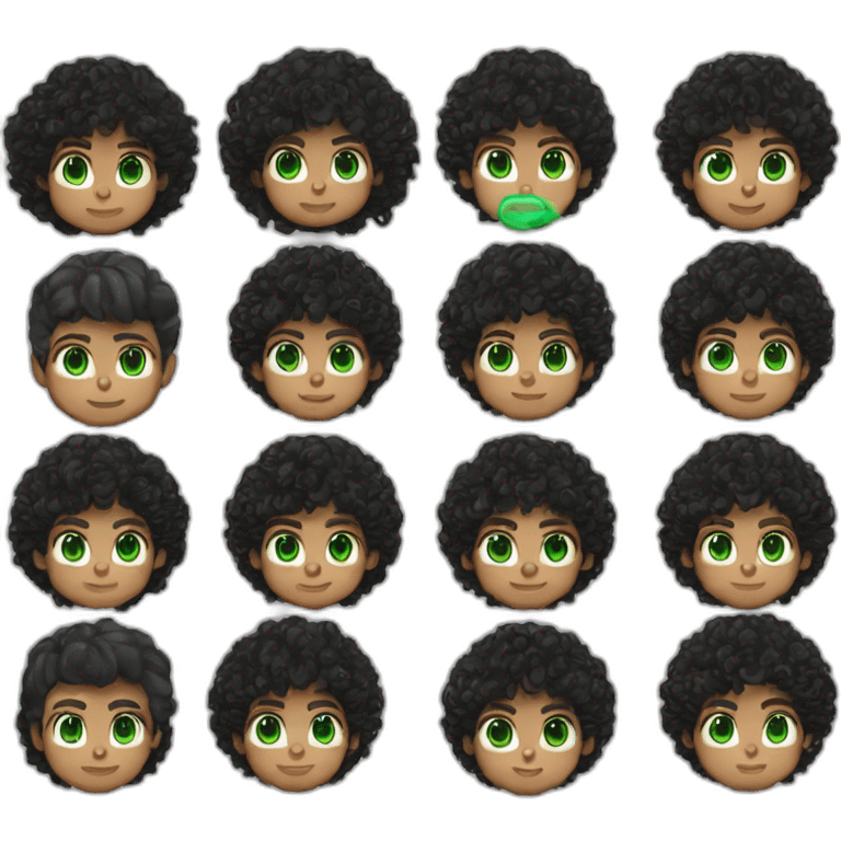 edgyboy E-BOY blackhoodie green eyes curly black hair and caucasian emoji