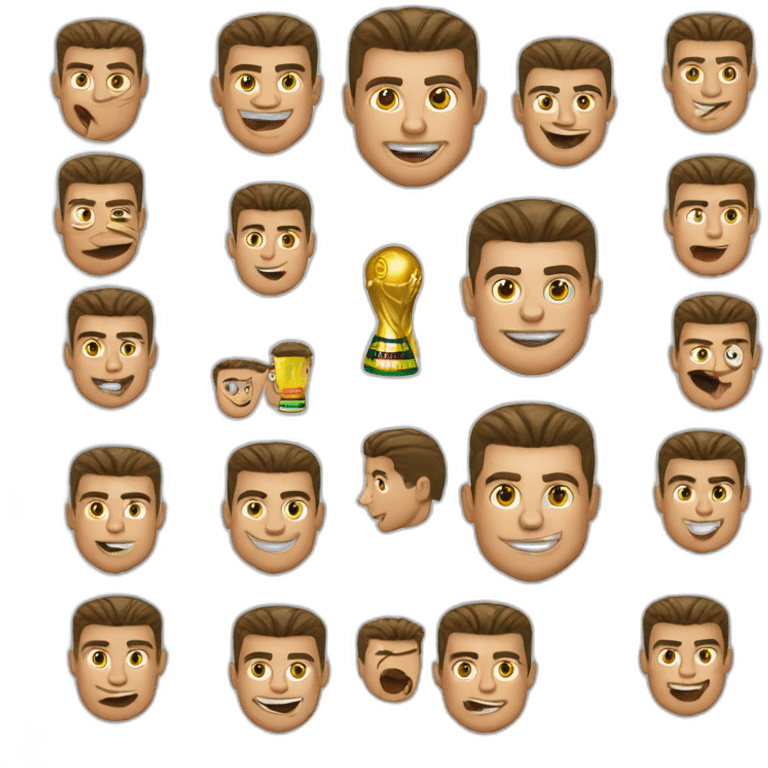 Ronaldo qui fait son meilleure suiii emoji