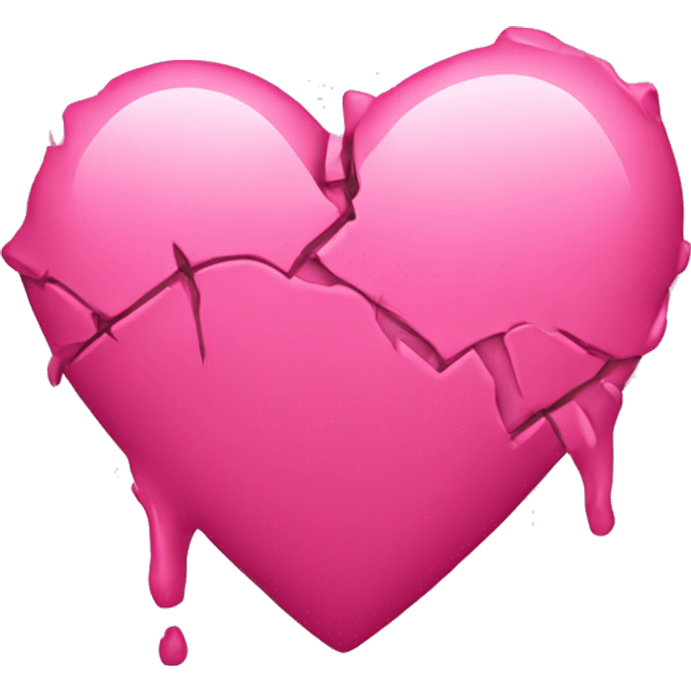 Pink broken heart  emoji