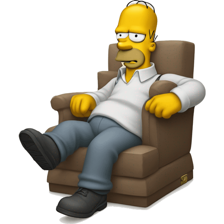 homer simpson with cigarette Avec une casquet emoji