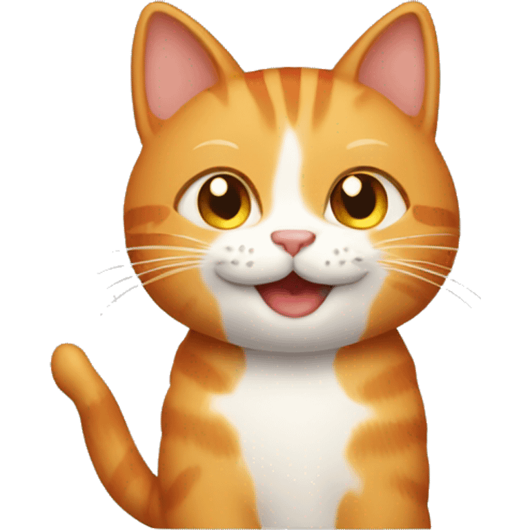 ginger cat smiling emoji