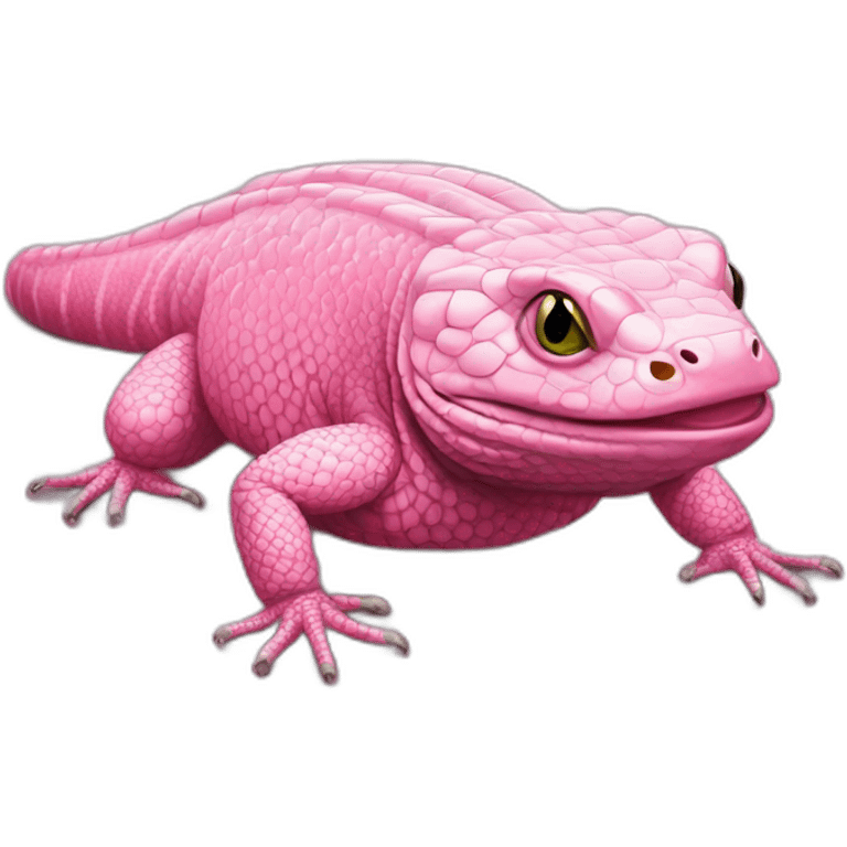 fat tegu lizard pink cash emoji