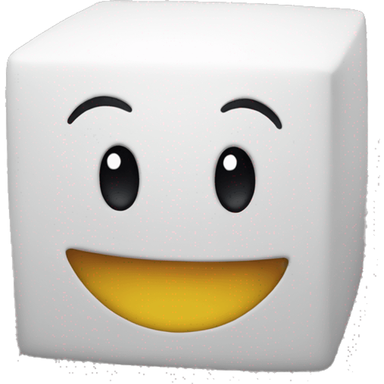 Cube with Smile emoji