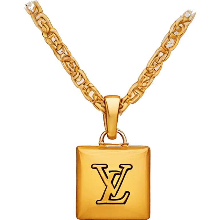 Louis Vuitton necklace  emoji