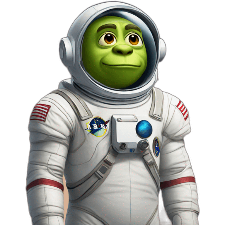 Shreck as an astronaut emoji