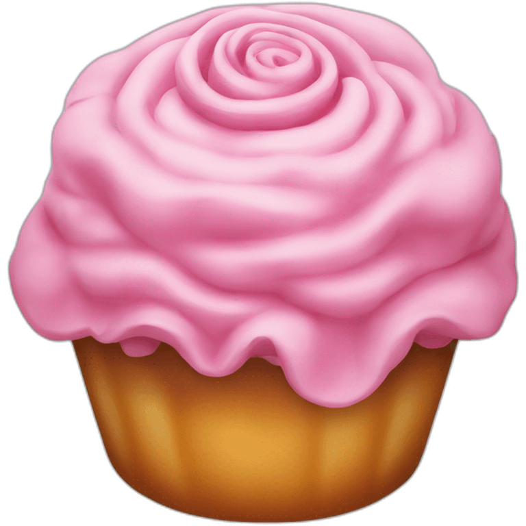 gâteau-en-forme-de-cerveau-rose emoji