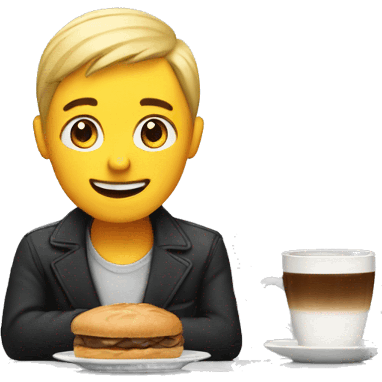 A cafe emoji