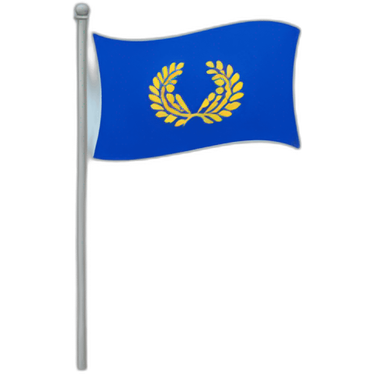 flag blue emoji