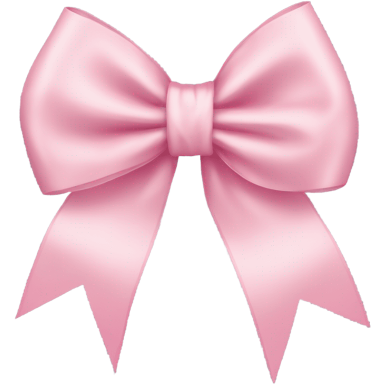 light pink ribbon bow emoji