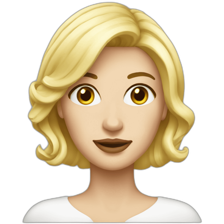 blond woaman elegant emoji