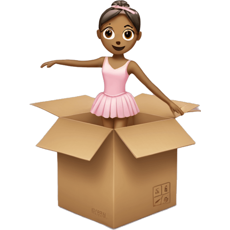 box with a ballerina emoji