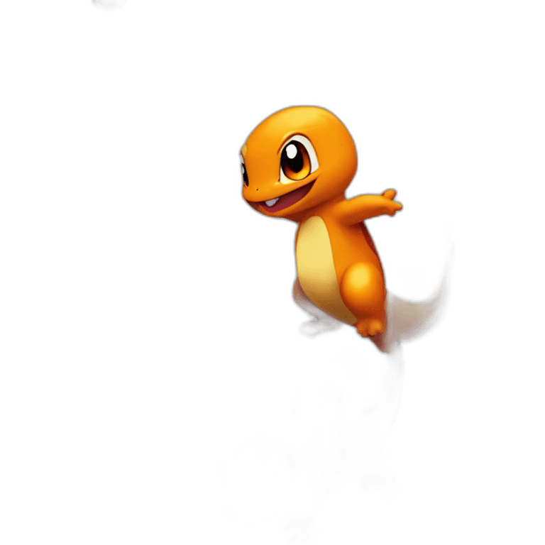 Charmander with fire attack emoji