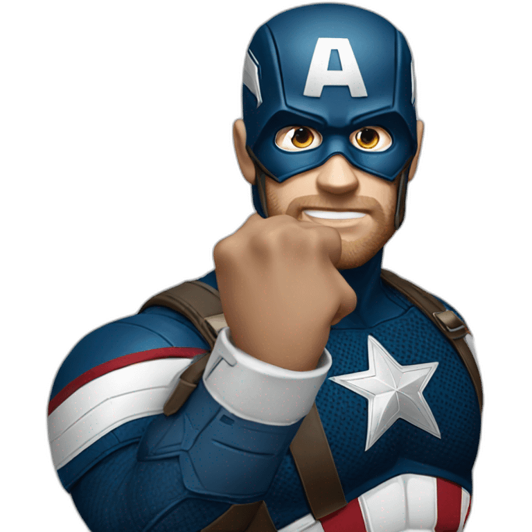 captain america salute emoji