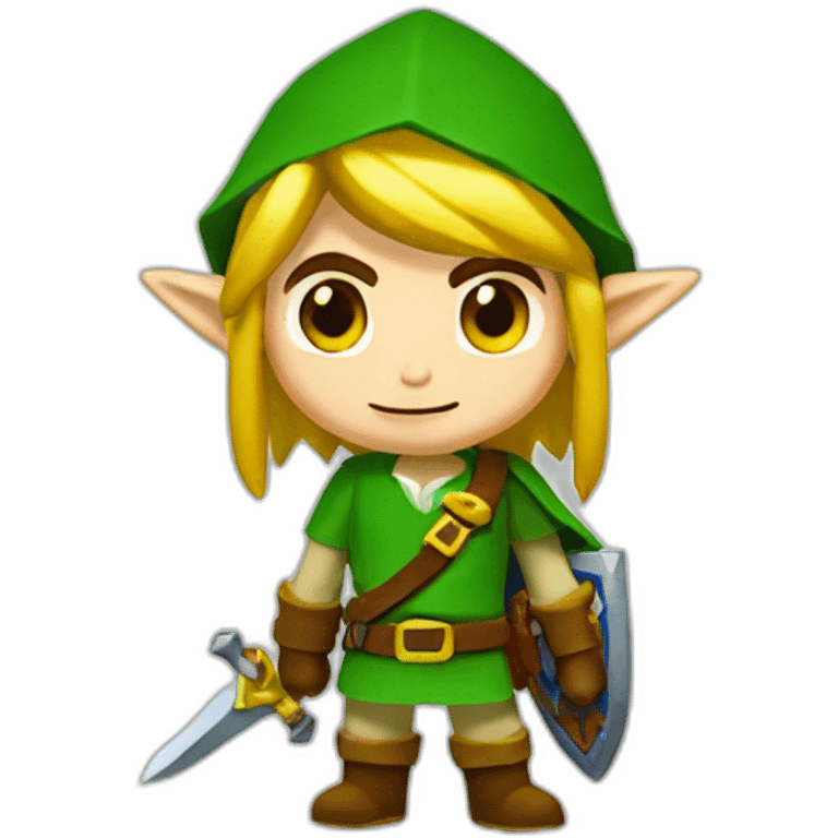 Link de Zelda qui rigole emoji