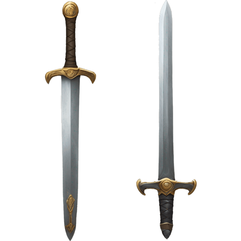 Big sword and a small sword emoji