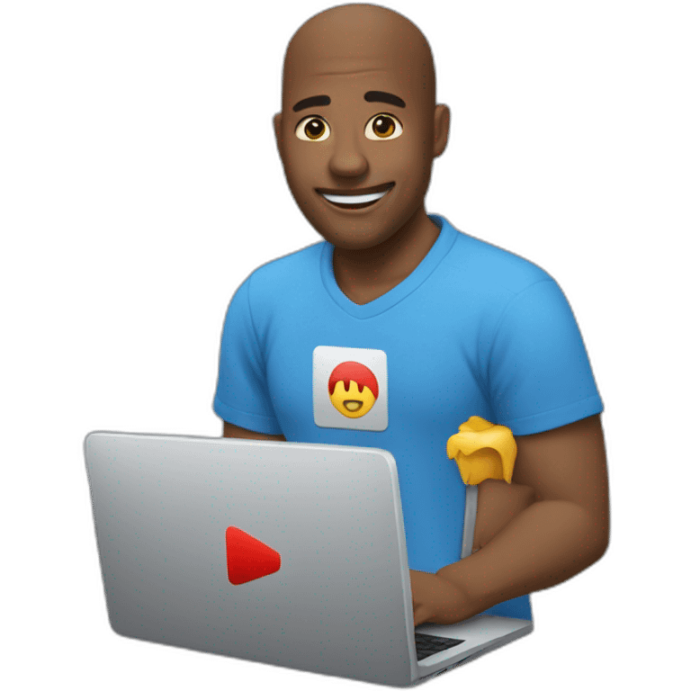 Un ordinateur qui met youtube emoji