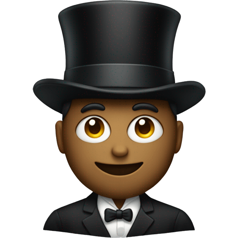 Person in a top hat emoji