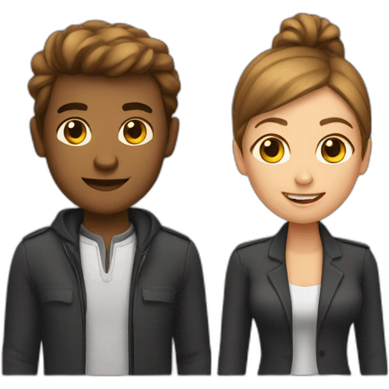 Man and women emoji