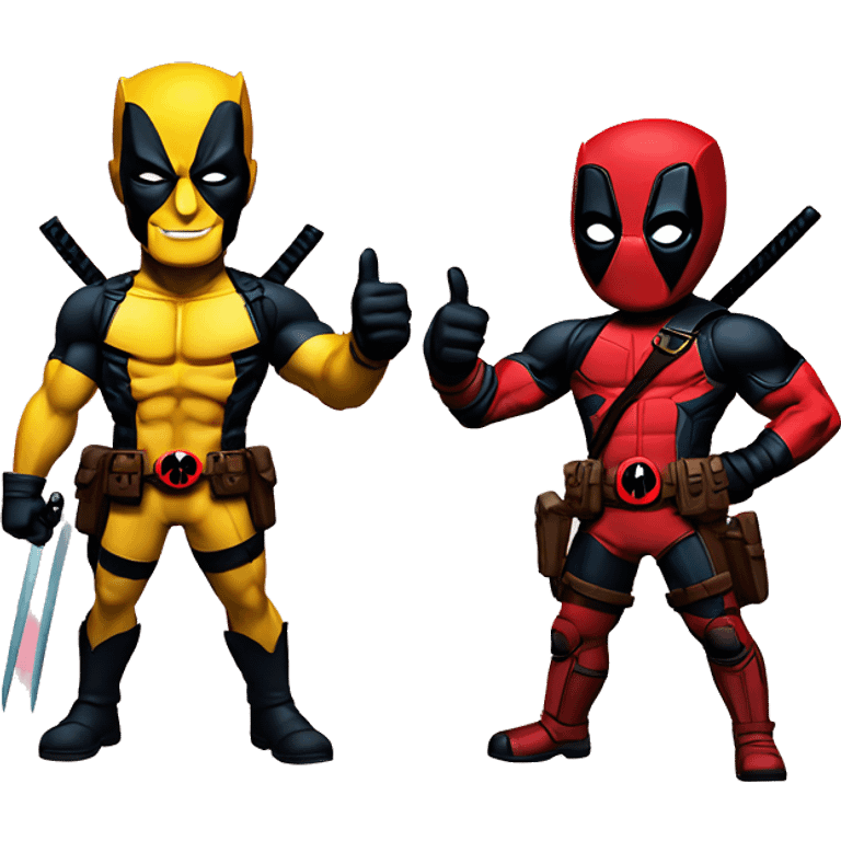 Deadpool and wolverine thumbs up emoji